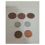 Assortment of British coins