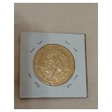 Cripple Creek Colorado token, 24K gold-plated?