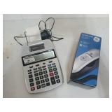 Canon electric adding machine, works, and a GE