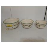 Set of three mixing bowls by a Special Place,