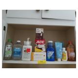 Shelf contents, includes mineral oils