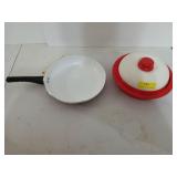 Microwavable steamer / egg cooker, and a 11"