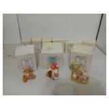 Collection of 9 cherished teddies figurines, all