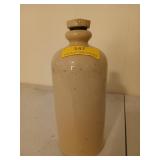 Awesome stoneware bottle / crock with screw-on