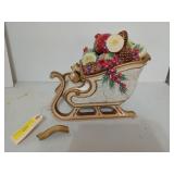 Fitz and Floyd "Winter Spice" cookie sleigh, needs