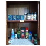 Contents of cabinet, includes mostly spices and