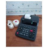 Casio adding machine with two extra receipt