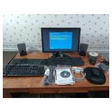 Dell desktop computer, with two extra keyboards,