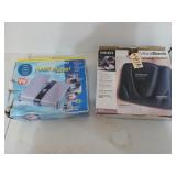 Pedal pusher, in box, box is rough, and Homedics