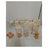 Collection of 16 cherished teddies figurines,