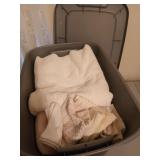 10 gallon sterilite storage container filled