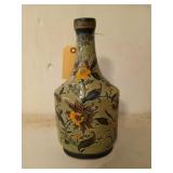 Formalities 14 inch vase, green with yellow