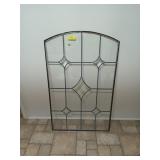 Leaded Glass/ clear stained glass window panel,