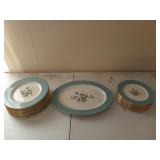 Royal Dalton England "Rose Elegans" dish set,