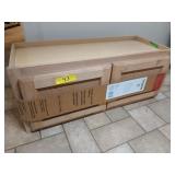 Ready to finish oak cabinet, new, 30x12x12 in,