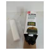 Two rolls of trash bags, one is white tall