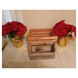 Wooden crate, 9x18x12 in, a barnwood toolbox,