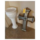 24-in cross with metal accents, and a 22 in