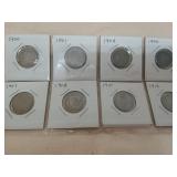 Liberty Head nickels, 1900, 1901, 1904, 1906,