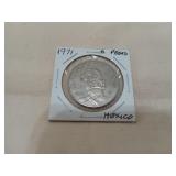1971 Mexico 5 peso coin