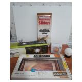 Assorted lights, including a crackle globe with