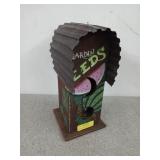 "Garden seeds" birdhouse with painted watermelon