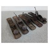 Five hand planers, mostly #5, all are
