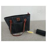 Black, Dooney & Bourke purse, 10x12 in, and a