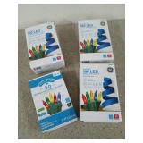 Four new boxes of multicolor Christmas lights