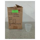 24 frosted glass flower pot votive, new in box