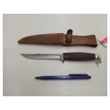 Case xx 316-5 ssp, with leather sheath