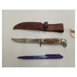 Case xx 5 finn , leather sheath