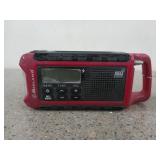 Midland hand crank radio / flashlight, works,