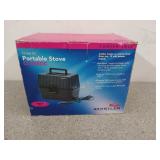 12 volt DC portable stove, in box, untested