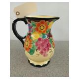 Ditmar Urbach hand-painted yellow pitcher, made in
