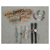 Lots of pretty costume bracelets, two have