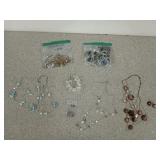 Assorted costume jewelry, mostly necklaces and