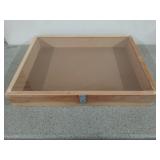 Wooden display case, 24x16 in