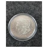 1878-S brilliant uncirculated Morgan silver dollar