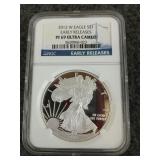 2012 - W silver eagle $1, early release,