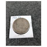 1921-D Morgan silver dollar