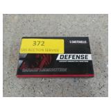 Five rounds of 12 gauge, 2 3/4 in, 00 Buckshot,