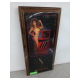 Snap-on, pin-up girl advertising clock, 23x11