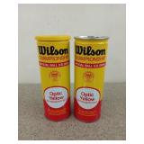 Two unopened cans of Wilson championship optic