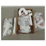 Flat of assorted PVC sink parts, 1.5 in