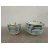 Studio Nova barrier reef bowls, 9 are 7 in, 8