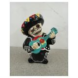 Day of the Dead Mariachi Man candle holder, 12