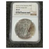 2017-S $1 silver eagle, numismatic