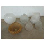 A plethora of light fixture globes