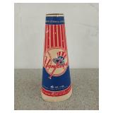 1950s-60s Yankee stadium popcorn megaphone, 10 in